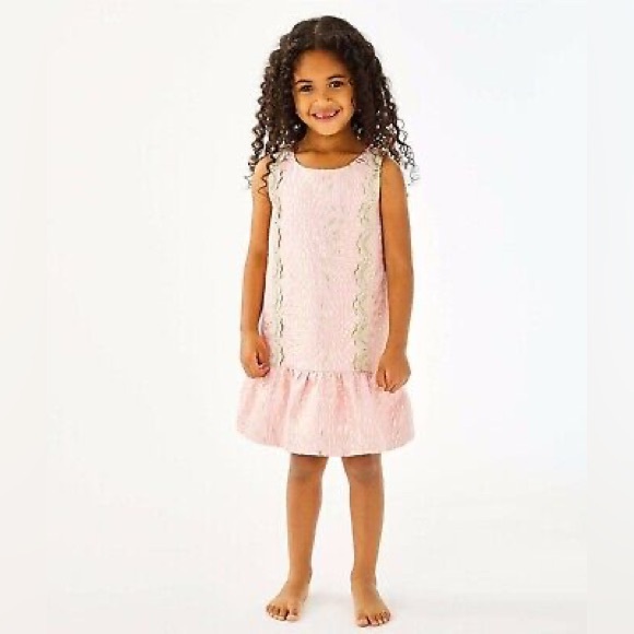 Lilly Pulitzer Thalia dress in Prosecco Pink Lagoon Jacquard Sz 2